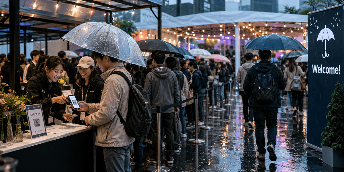 雨天也能順利辦活動，梅雨季現場應變的三大重點！
